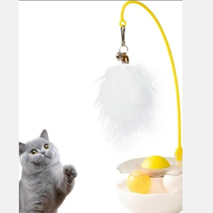 Cat Toys - Interactive Toy For Cat , Kitten Toys, Lightweight Resin Duck Shape Fun Stick For Kitten Play Indoor Outdoor ,Removable And Washable Duck Cat Toy