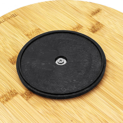 10” Bamboo Wood Lazy Susan Organizer for Kitchen, Turntable for Cabinet, Countertop, Table or Pantry