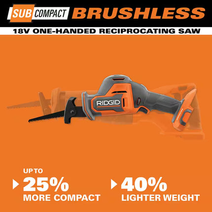 18V Subcompact Brushless Cordless One-Handed Reciprocating Saw (Tool Only)