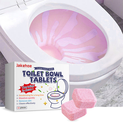 Jakehoe Toilet Effervescent Tablets Toilet Cleaner Cleaning Odor Yellow Stains Dirt Urine Stains Toilet Cleaning Tablets