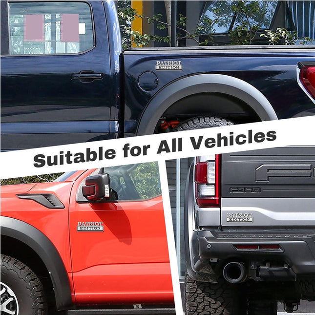2pcs Patriot Edition Emblems, Emblem 3D Badge Decal Car Truck SUV,Refrigerator Sticker,Window Display Stickers,Bicycles, Laptops, Fridges