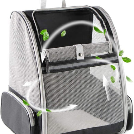 Innovative Traveler Bubble Backpack Pet Carriers for Cats and Dogs (Black)