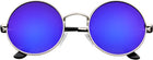 Mens Womens Retro Inspired Sunglasses round Hippie Shades Retro Colored Lenses