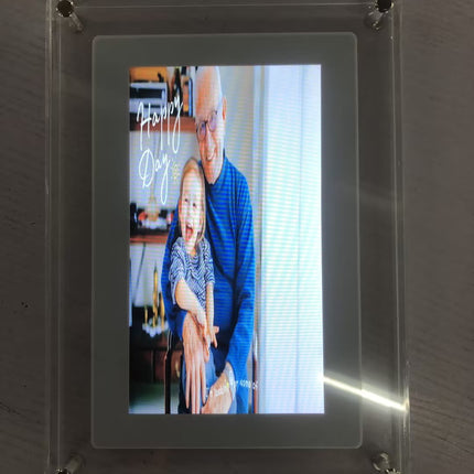 Digital Picture Frame Acrylic Video Player Digital Photo Frame Vertical Display With 1GB And Battery Type C Video Frame Gift For Loved