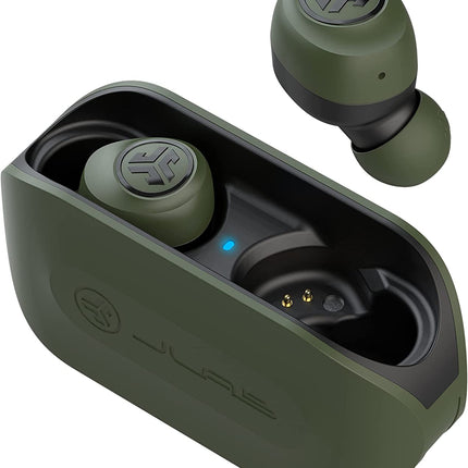 Go Air True Wireless Bluetooth Earbuds + Charging Case, Green, Dual Connect, IP44 Sweat Resistance, Bluetooth 5.0 Connection, 3 EQ Sound Settings Signature, Balanced, Bass Boost