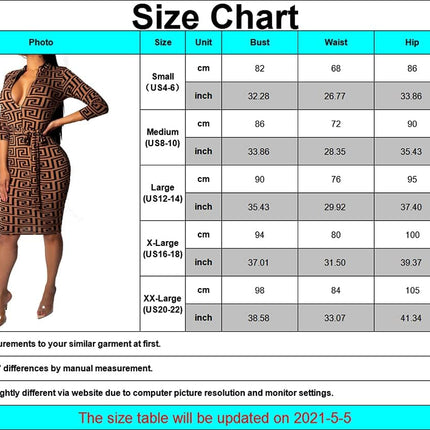 Women’S Bodycon Floral 3/4 Sleeve Dress Slim Fit Pencil Elegant Club Dresses