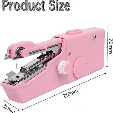 Handheld Sewing Machine Set Kit for Beginners Home,Travel and DIY, Mini Portable Handheld Sewing Machine with Sewing Repair Kit for Quick Stitching, US Plug Charger, Electric Handheld Sewing Machine