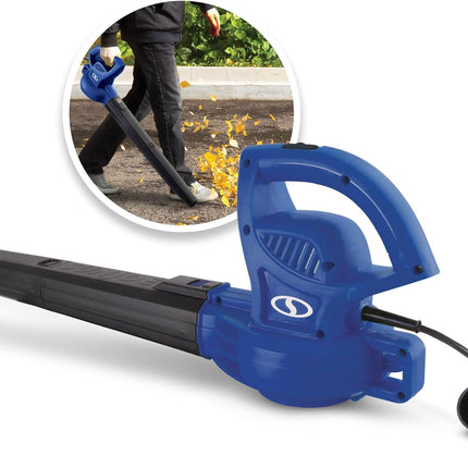 SBJ597E-SJB 6-Amp 155 MPH Electric Leaf Blower, Blue