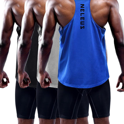 Men'S Workout Running Tank Top Sleeveless Gym Athletic Shirts