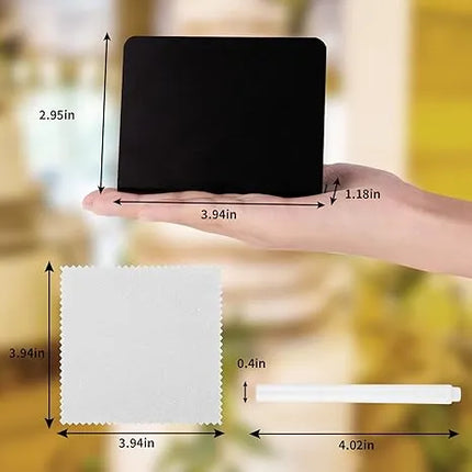 Mini Chalkboard Signs - 4"x3" Food & Party Table Signs - Wedding & Bakery