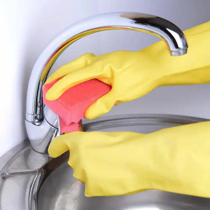 Medium Latex Reusable Cleaning Gloves