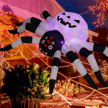 Halloween Inflatable 5 FT Halloween Spider Inflatable, Scary Inflatable Halloween Spider Blow up Spider Decoration with LED Lights, Halloween Decorations Inflatables Clearance for Holiday/Lawn