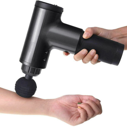 Massage Gun Percussion Massager Deep Tissue Muscle Vibrating Relaxing + 4 Heads