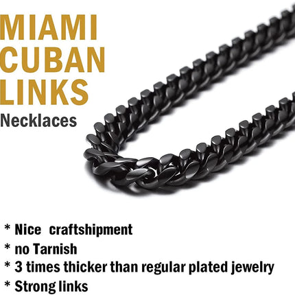 Mens Necklace Chains Stainless Steel Cuban Chain Necklace 24 Inch Jewelry Mens Gifts for Dad