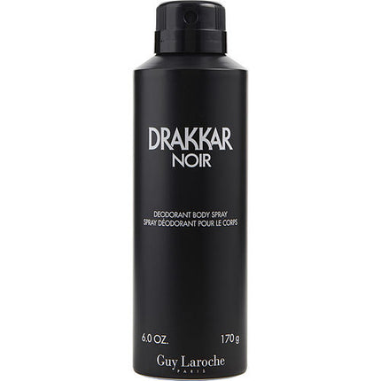 DRAKKAR NOIR by Guy Laroche DEODORANT BODY SPRAY 6 OZ