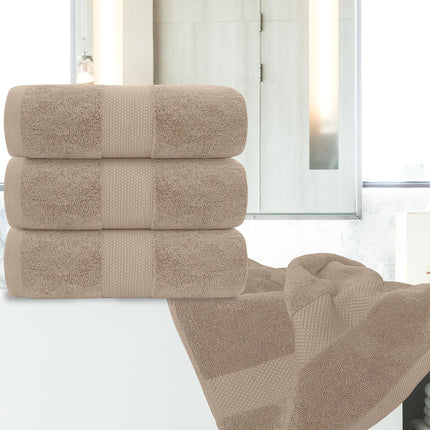 Luxury Bath Towels Set of 4 Large 700 GSM Cotton Ultra Soft Bath Towels 27x54 inch Highly Absorbent and Quick Dry Hotel Towels Plush Shower Towels Taupe Color