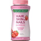 Nature's Bounty Hair Skin and Nails Vitamins With Biotin Gummies;  140 Count