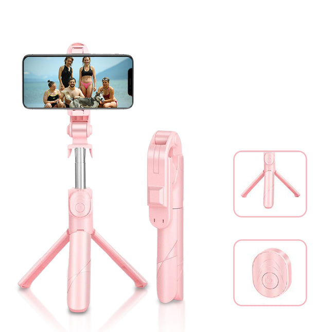 High Low  Retractable Selfie Tripod With Remote