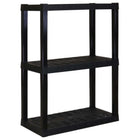 Hyper Tough 3-Tier Plastic Shelves, W30 x D14 x H39