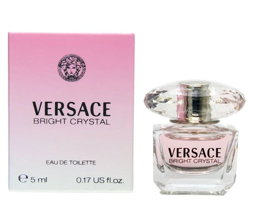 Versace Bright Crystal Eau de Toilette, Perfume for Women, 0.17 Oz, Mini & Travel Size