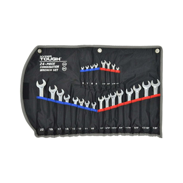 Hyper Tough 24 Pc Combination Wrench Set