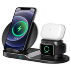 Wireless Charger 3 in 1 10W / 15W Qi Fast Charging Pad Dock Station Travel Chargers for Multiple Devices for iPhones, Android, Galaxy S- Series, Watch, Earbuds - 5 Core WCR 3