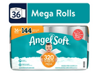 Angel Soft Toilet Paper, 36 Mega Rolls