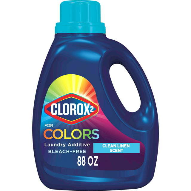 Clorox 2 for Colors Bleach-Free Laundry Stain Remover and Color Booster, Clean Linen, 88 fl oz