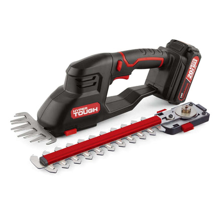 Hyper Tough 20V Cordless 5" Shear/ 9" Shrubber, with Battery and Charger; HT13-401-003-02