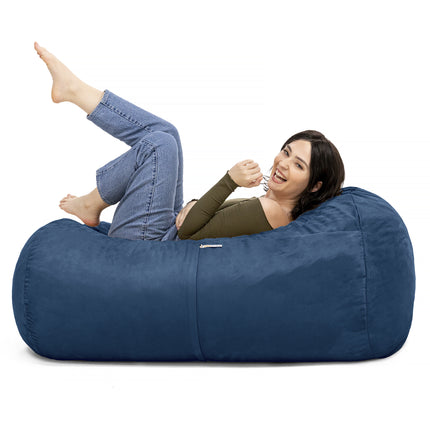 Jaxx 4 ft Lounger Bean Bag, Navy