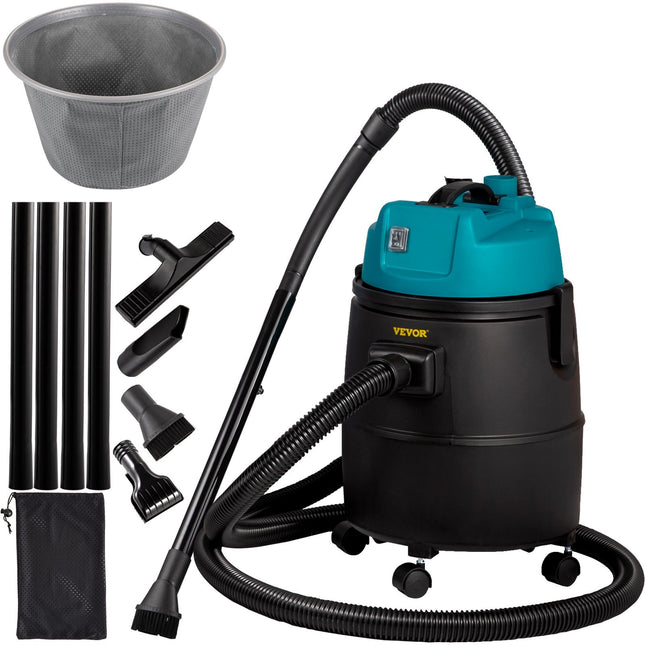 VEVOR Pond Vacuum Cleaner, 1400W Motor in Single Chamber Suction System, 120V Motor w/15 ft Electric Wire, 4 Brush Heads, 4 Extended Tubes, 1 Filter Bag for Multi-use Cleaning Above Ground