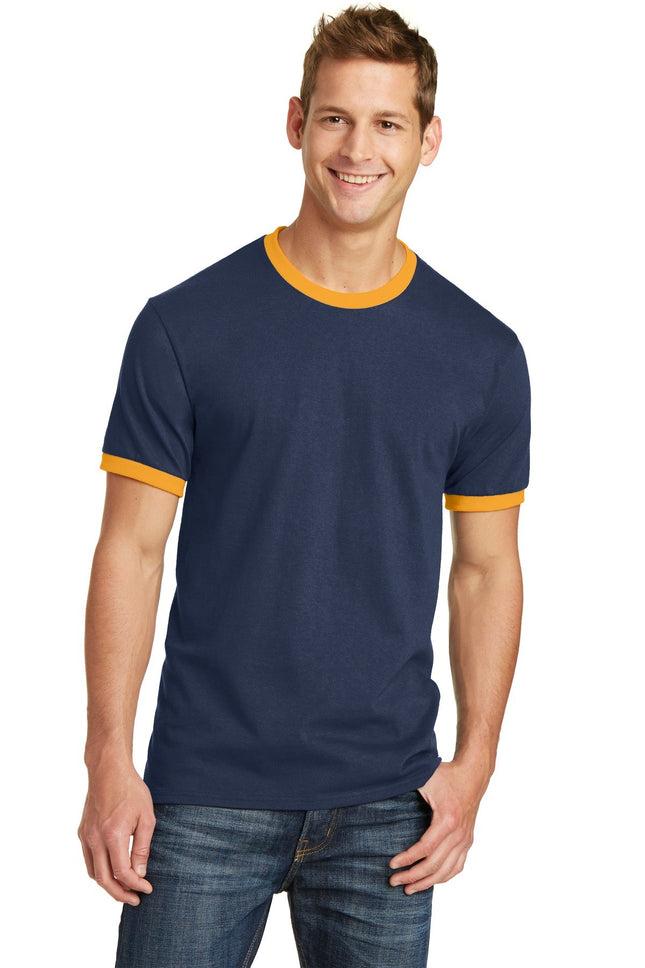 Port & Company Core Cotton Ringer Tee