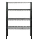 Hyper Tough 4 Tier Wire Shelf Unit, Black, 1400 lb. Capacity