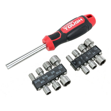 Hyper Tough 14-in-1 Alloy Steel Nut Driver Screwdriver Set TS90514N