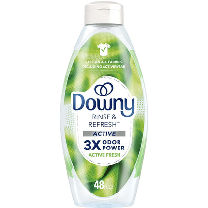 Downy Rinse & Refresh Laundry Odor Remover & Fabric Softener, Active Fresh, 48 fl oz, 70 Loads