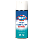 Clorox Fabric Sanitizer Aerosol Spray;  Lavender Scent - 14 Ounces