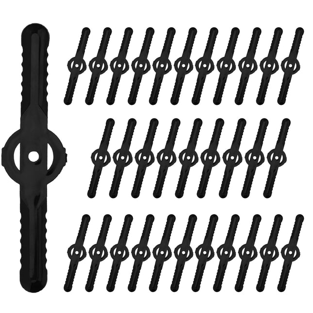 32Pcs Plastic Blades Replacement for Cordless Weed Trimmer