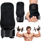 Wrist Straps for Weight lifting Double Layer Leather lifting Grips for Maximum Grip Support Lifting Deadlift Strap & Weight Lifting Grips Gloves for Working Out Pull Up Deadlifting & Shrugs(2PCS)