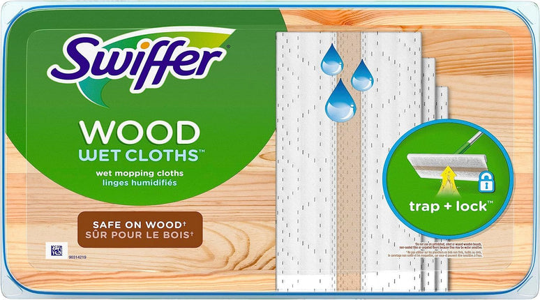 Swiffer Sweeper Wet Wood Floor Mopping Cloths, 20 Ct