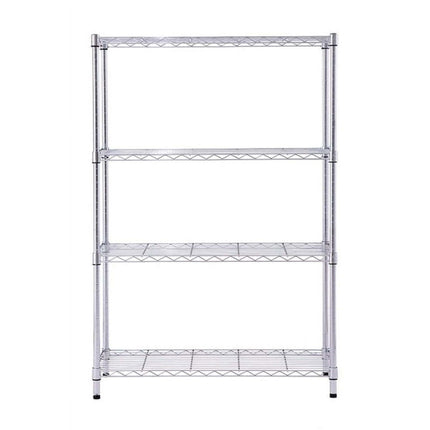 Hyper Tough 4 Tier Wire Shelf Unit, Chrome, 1400 lb. Capacity, Adult