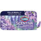 Clorox Scentiva Disinfecting Wet Mop Pads, Tuscan Lavender and Jasmine, 24 Count