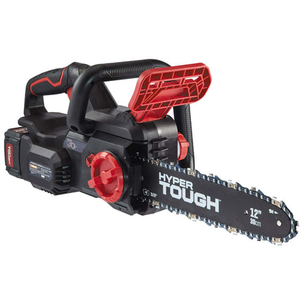 Hyper Tough 20V 4.0Ah Battery Powered 12in Brushless Chainsaw, HT22-401-03-03