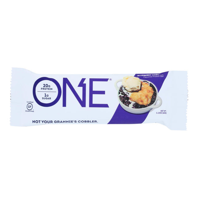 One Brands Blueberry Cobbler Flavored Protein Bar Blueberry Cobbler - Case Of 12 - 60 Grm