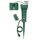 Hyper Tough Outdoor 6-Outlet Power Stake Remote Control with Timer, Green