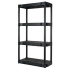 Hyper Tough Black Plastic 4-Tier 56.2