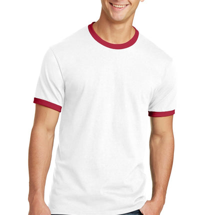 Port & Company Core Cotton Ringer Tee