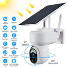 Solar WIFI Security Camera IP66 Waterproof USB Battery Powered 2.4G WiFi Wireless 1080P Surveillance Camera with Flood Light Night Vision Human Detection 2-Way Audio