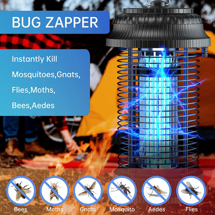 Bug Zapper, 4200V Electric Mosquito Zappers, ,20W Electronic Light Bulb Lamp for Outdoor and Indoor (ABS Housing)