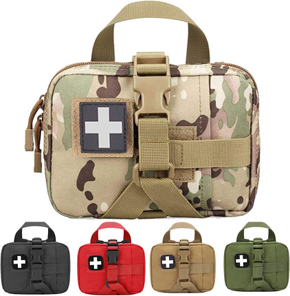 Upgrade Molle Rip Away Ifak Pouch, Tactical Small Belt First Aid Pouch Medical Utility EMT Pouch Only