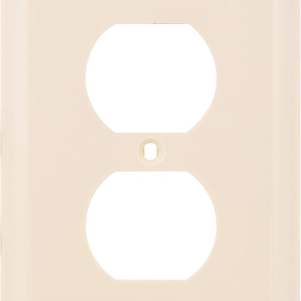 Oversized 15 Pack, Unbreakable Nylon, Wall Plate for 2 Outlet, Light Almond, 56600 Duplex Receptacle Wallplate